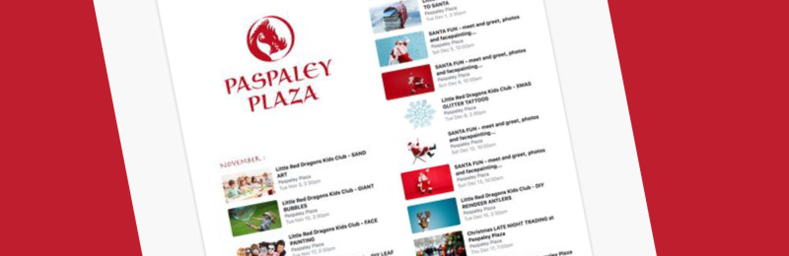Upcoming events at Paspaley Plaza