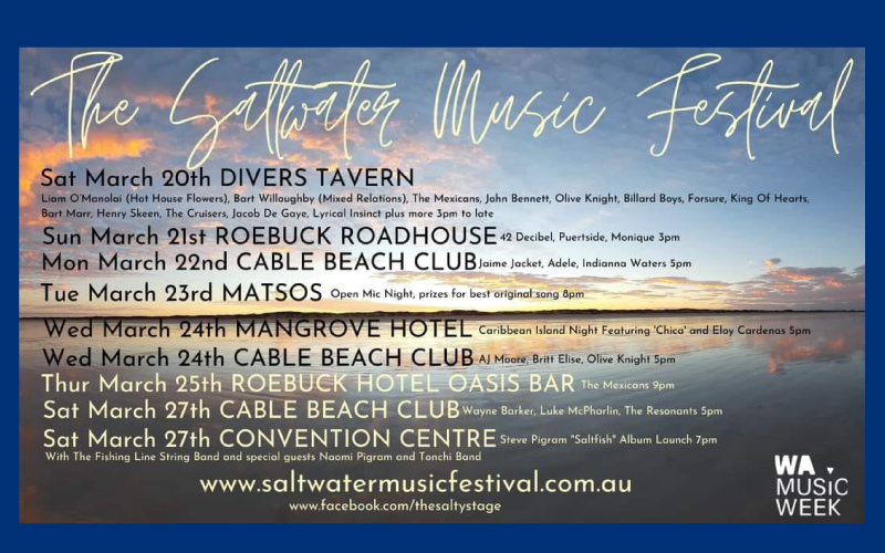 Saltwater Music Festival 2021, Broome WA