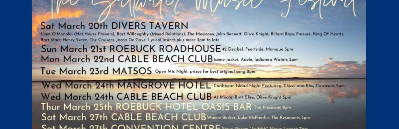 Saltwater Music Festival 2021, Broome WA