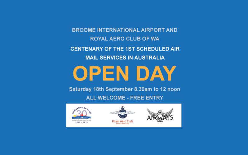 Broome International Airport 100th Centenary Mail Run Open Day