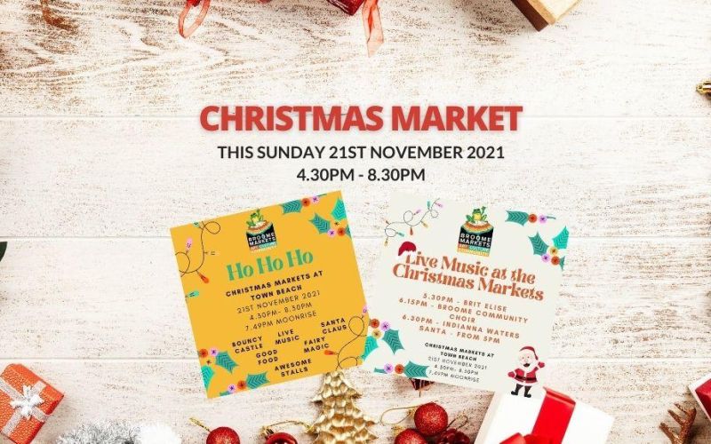 Christmas Markets at Town Beach Sunday 21st November