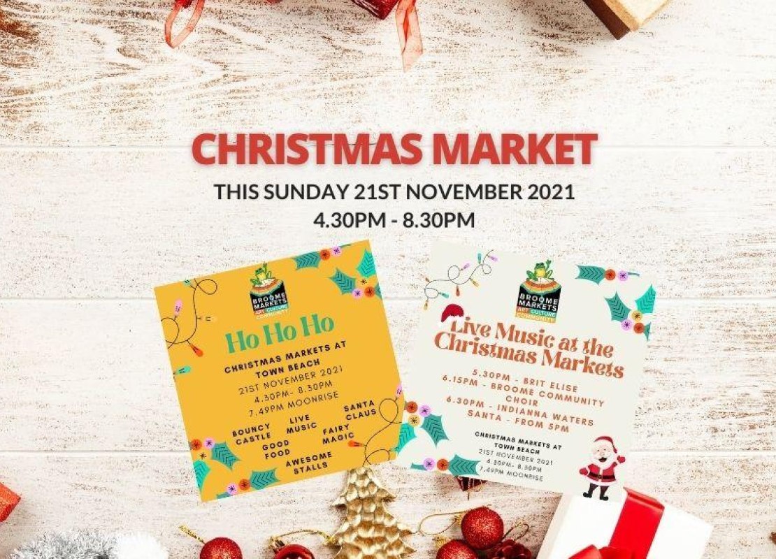 Christmas Markets at Town Beach Sunday 21st November