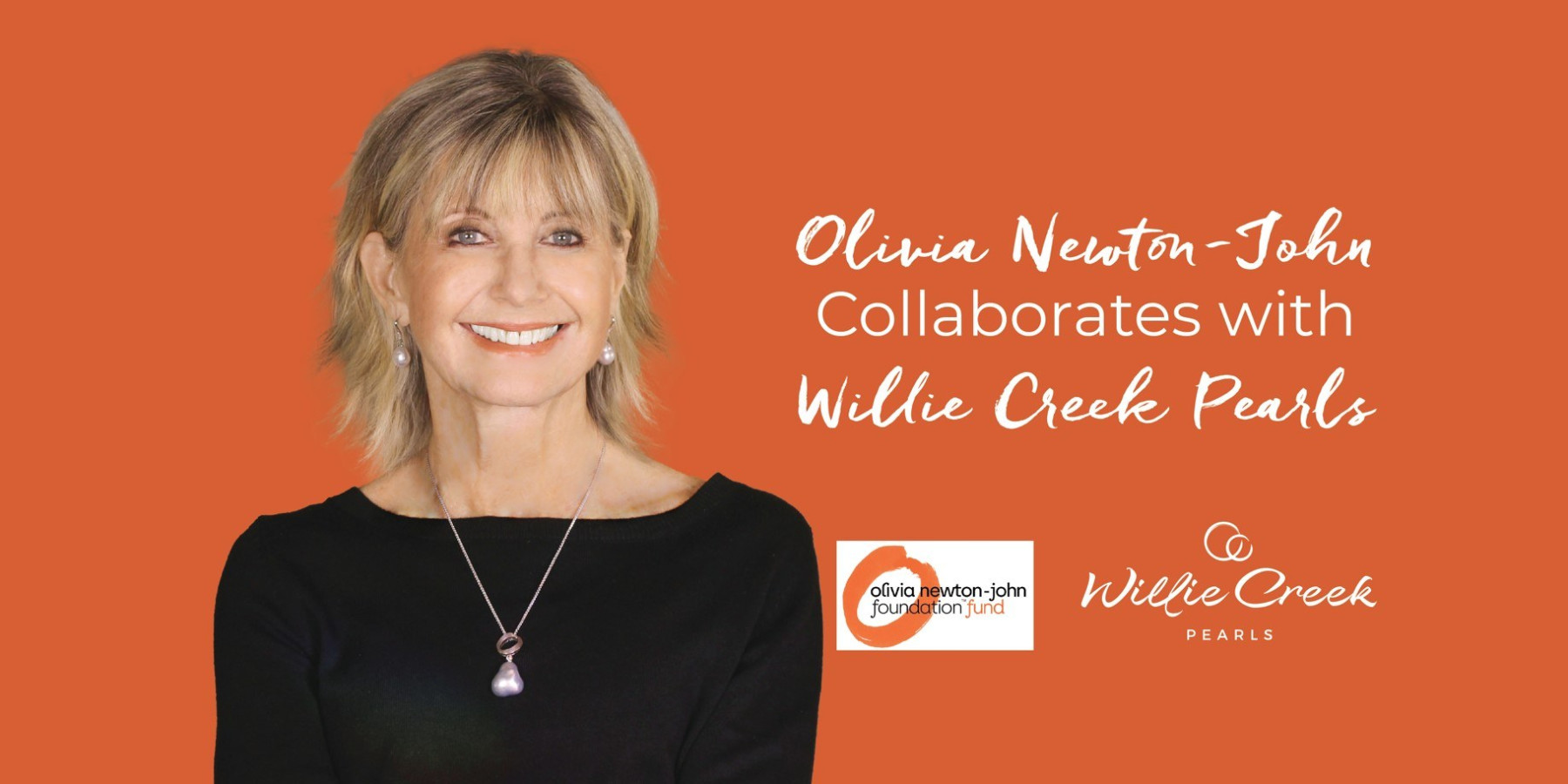 Olivia NewtonJohn collaborates with Willie Creek Pearls