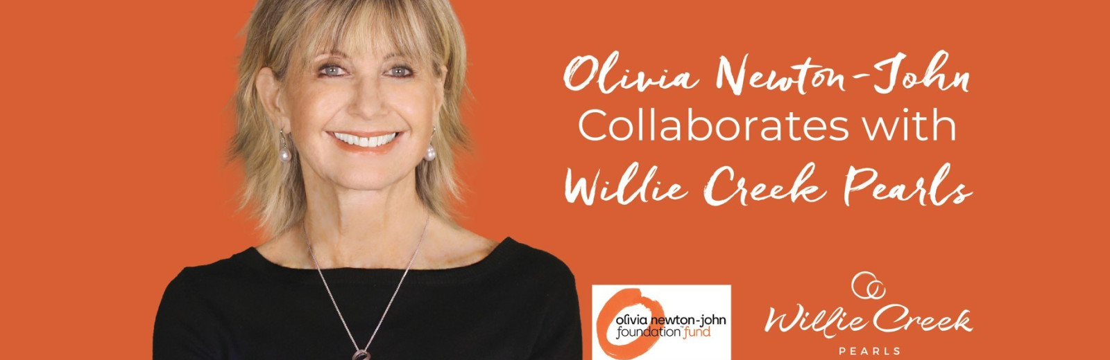 Olivia Newton-John collaborates with Willie Creek Pearls