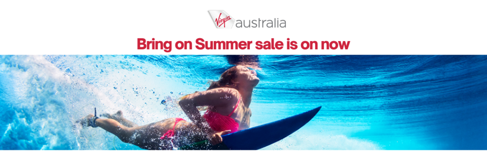 The Virgin Australia Bring on Summer sale is on now.