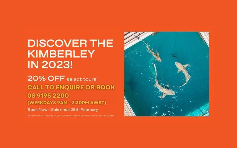 Save 20% off selected Horizontal Falls tours in July and August 2023