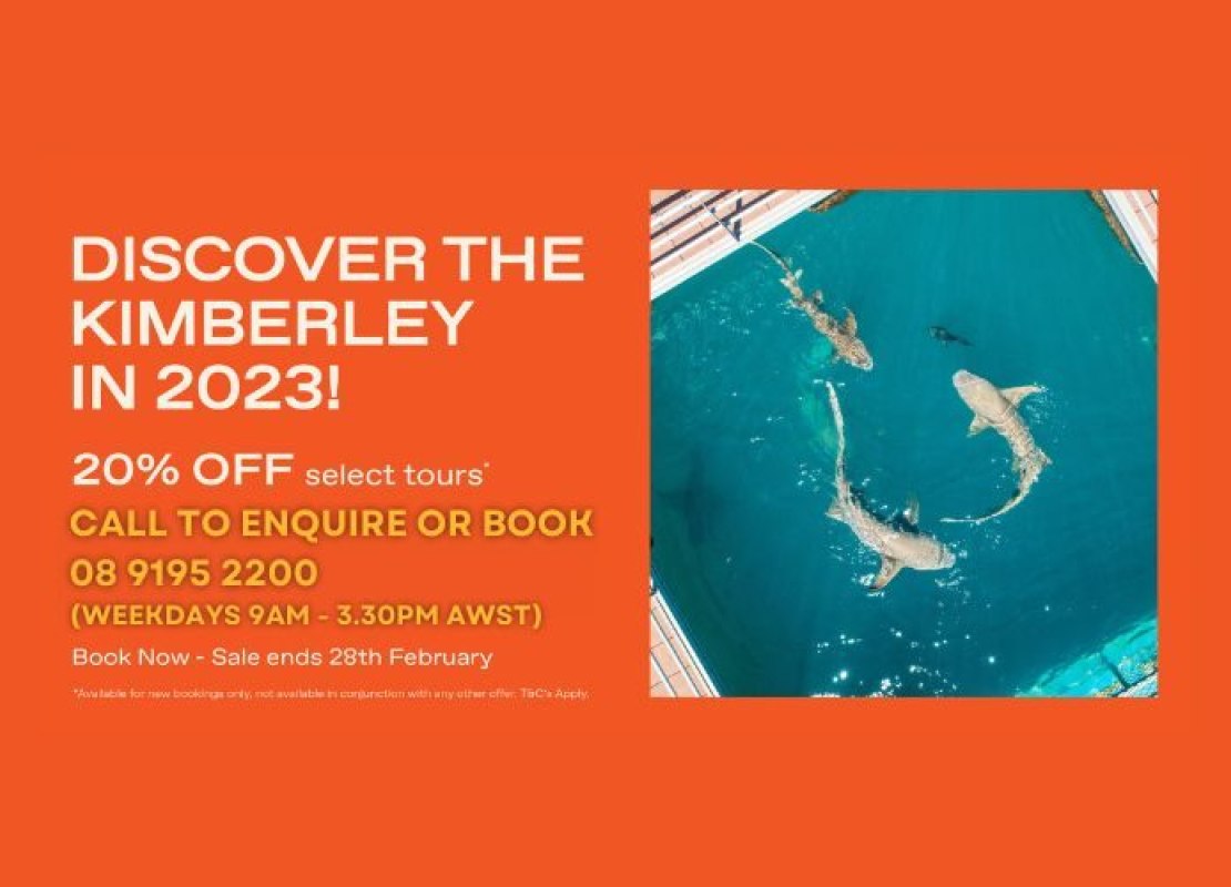 Save 20% off selected Horizontal Falls tours in July and August 2023