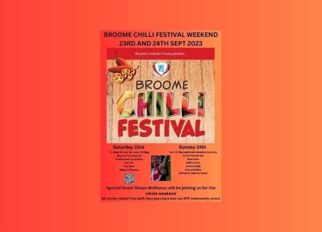 Broome Chilli Festival 2023 is sure to be hot, hot hot!