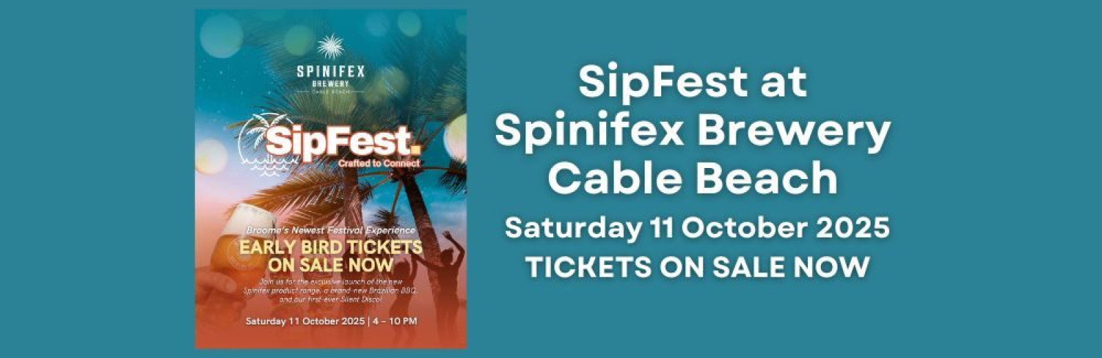 SipFest is coming to Spinifex Brewery Cable Beach