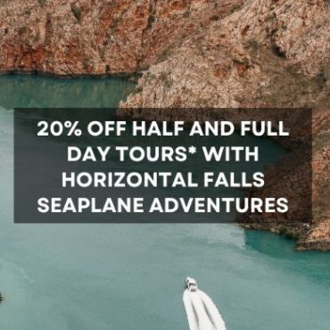 20% off Half and Full Day Tours* with Horizontal Falls Seaplane Adventures