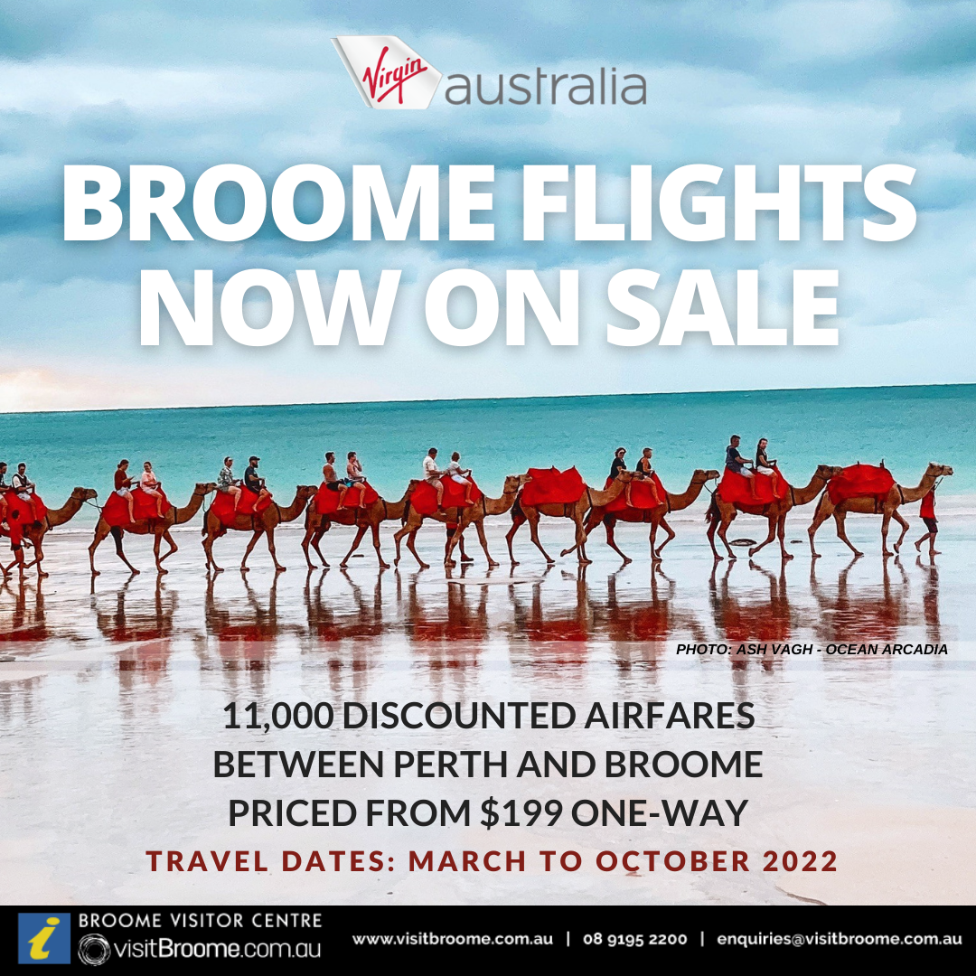 Broome flights on sale to Perth from $199