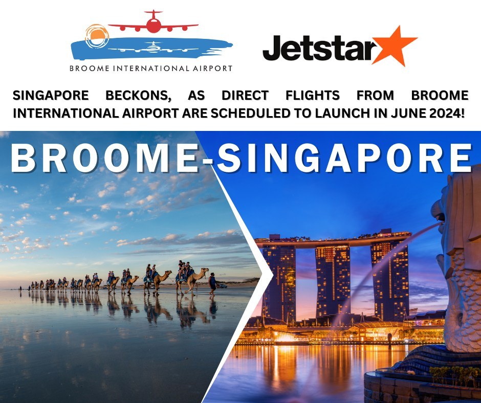 Jetstar Asia Announces Low Fares Flights from Singapore to Broome, Western Australia