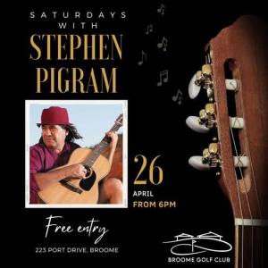 Stephen Pigram at the Broome Golf Club