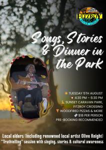 Regional Event: Songs, Stories and Dinner in the Park