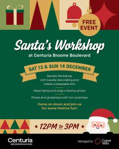 Santa’s Workshop at Broome Boulevard