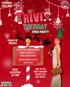 Tuesday Night TRIVIA at Pearlers