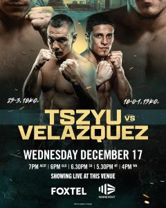 Boxing: TIM TSZYU vs ANTHONY VELAZQUEZ
