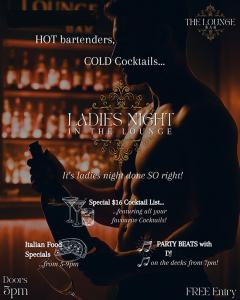 Ladies Night in the Lounge Bar with Live DJ