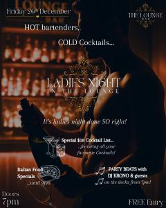 Ladies Night in the Lounge Bar with Live DJ