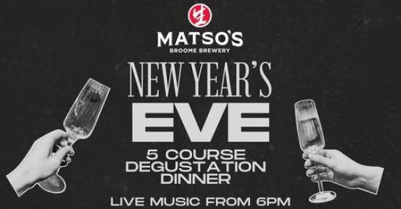 New Year’s Eve 5-course dinner at Matso's Broome