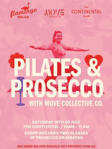 Pilates & Prosecco is coming to The Conti