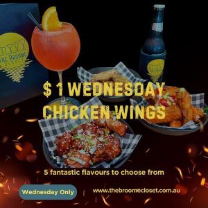 $1 Wing Night at The Broome Closet