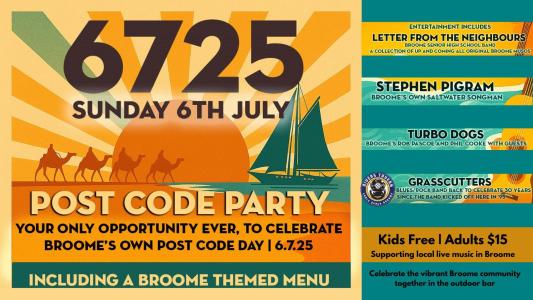 Broome Postcode Party 6 - 7 - 2 5 at Divers Tavern