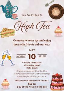 Regional event - Kimberley Hotel High Tea