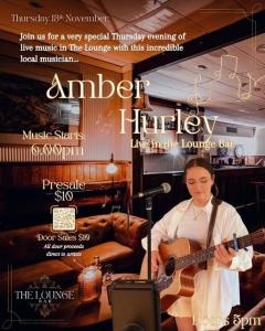 Live in the Lounge Bar - Amber Hurley