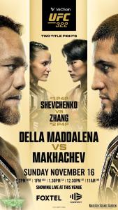 UFC 322 from 11am in Sports Bar