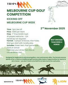 Triple M Broome Melbourne Cup golf competition