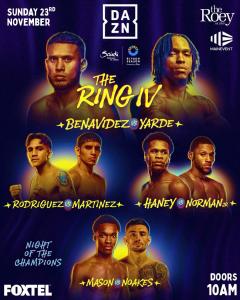The Ring IV: David Benavidez v Anthony Yarde WBC World Light Heavyweight Title