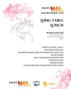 Melbourne Cup at the The Broome Golf Club