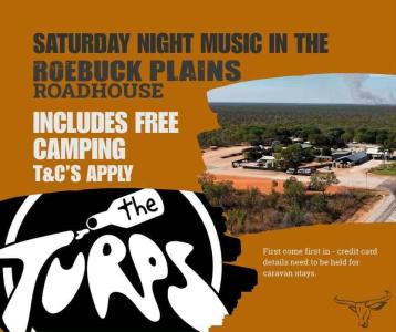 Live Band & Free Camping at Roebuck Roadhouse