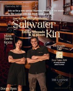 Saltwater Kin with Emma Sibosado & AJ Moore in the Lounge Bar