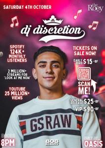 DJ DISCRETION live in Oasis at The Roey