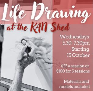 Life Drawing at KAN Shed