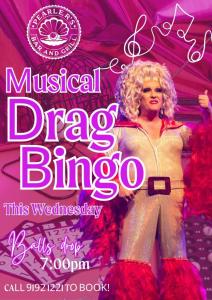 Drag Bingo at Pearlers Restaurant