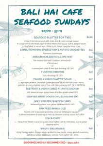Seafood Sunday at Bali Hai Cafe