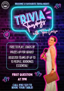 Tuesday Night TRIVIA at Pearlers