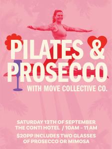 Pilates & Prosecco at The Conti