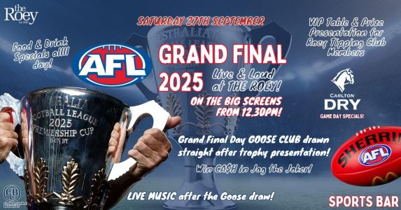 AFL Grand Final at The Roey
