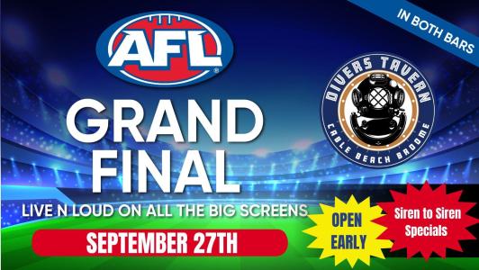 AFL Grand Final at Divers Tavern