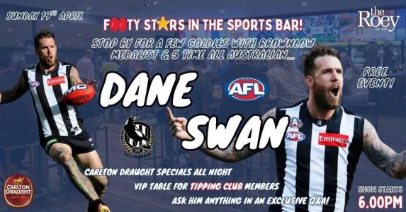 Footy Stars in the Sports Bar: Dane Swan