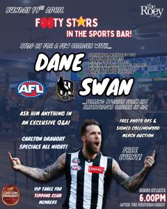 Footy Stars in the Sports Bar: Dane Swan