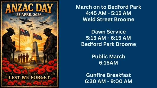 ANZAC DAY in Broome
