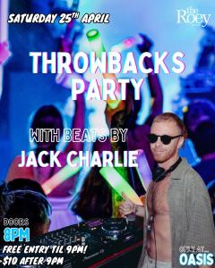 THROWBACKS PARTY with Jack Charlie