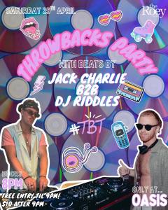 THROWBACKS PARTY with Jack Charlie