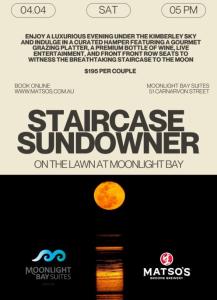 Staircase Sundowner at Moonlight Bay Suites