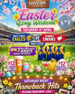 Easter Saturday at Divers Tavern